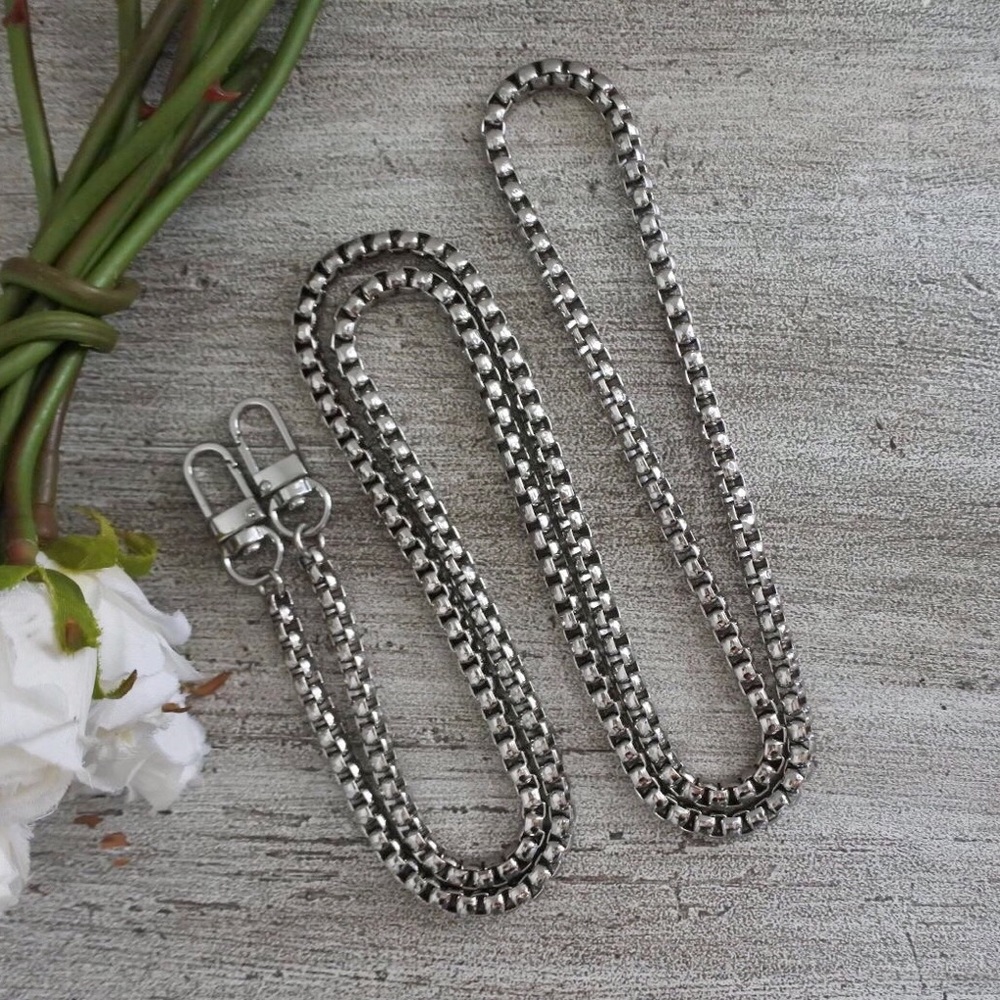 Silver Chain Crossbody Bag Strap